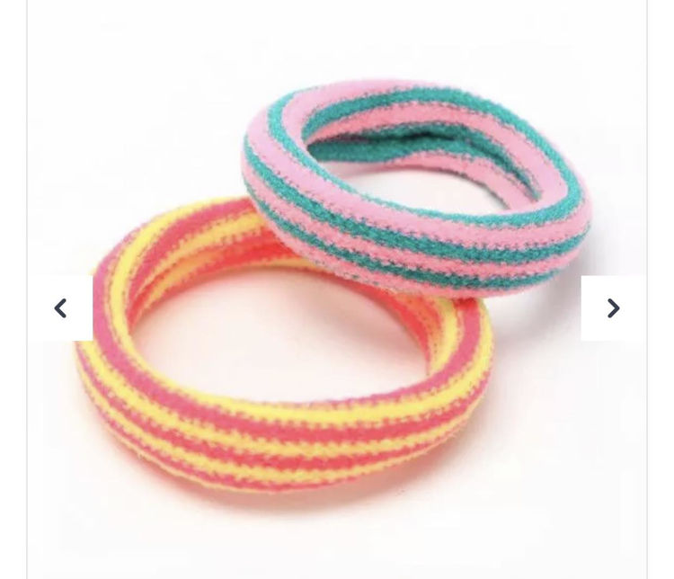 Picture of 7811 / 8115 JERSEY PONIOS - NEON STRIPED CARD OF 6 6MM THICK